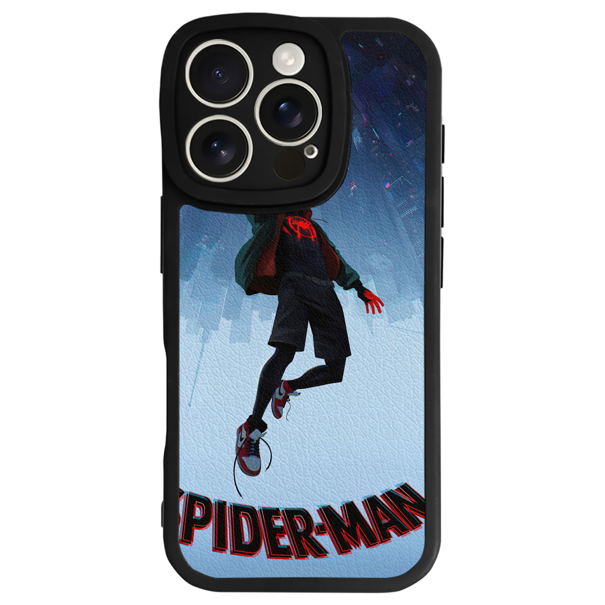 （画像用） Spider Man スパイダーマン 【iPhone 16シリーズ対応】シリコンスマホケース（レザー調） 材質：シリコン